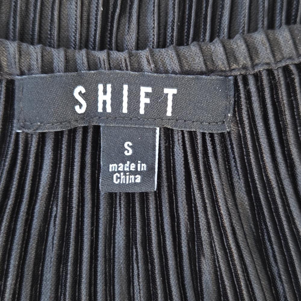 Shift Black Flowy Ribbed Tank Top Size S - Picture 3 of 6